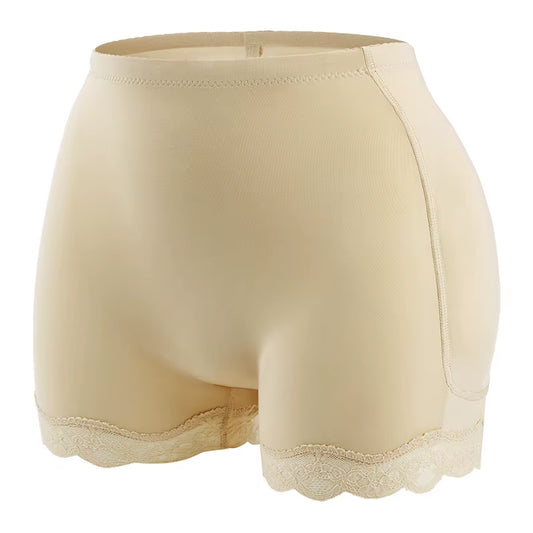 Valesco CurveLift padded booty and hip enhancer front view Shapewear panty with high waist and hip pads